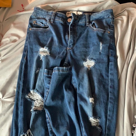 garage denim blue wash jeans - Picture 1 of 2